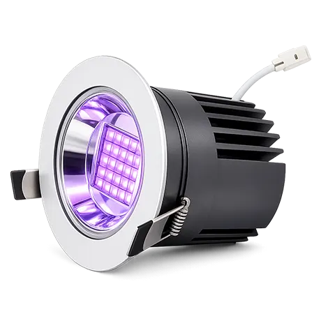 Foco UV-C X36 · foco empotrable