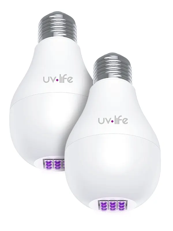 Pack 2 ampolletas LED UVC A60 Sanitización-desinfección-ultravioleta